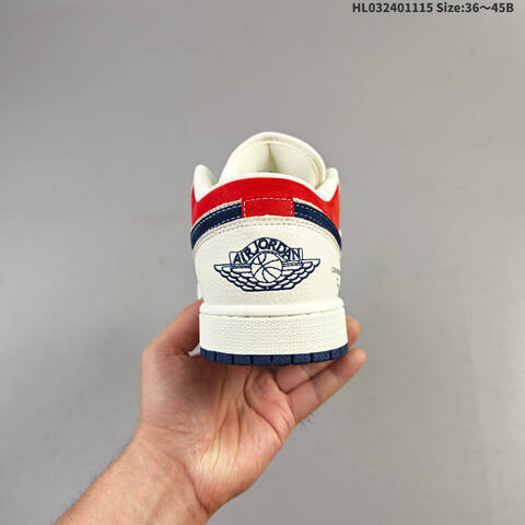 Jordan Air Jordan 1 Low Sail Navy Red EU 36-45 Basketball - Unisex (BS-63716)
