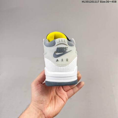 Jordan Air Jordan 4 RM White Grey Black Yellow Red EU 36-45 Casual - Unisex (BS-63578)