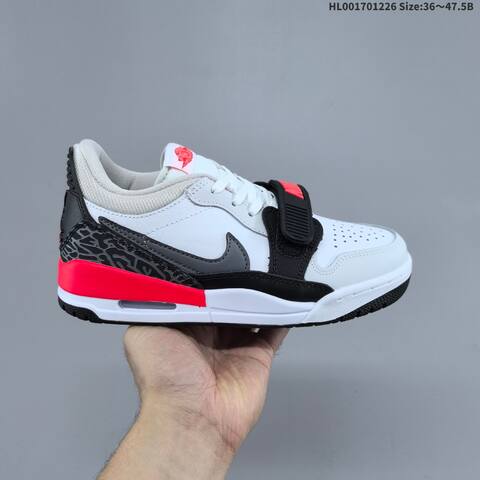 Jordan Air Jordan Legacy 312 Low White Black Grey Red 36 47 5 Basketball - Unisex (BS-67263)