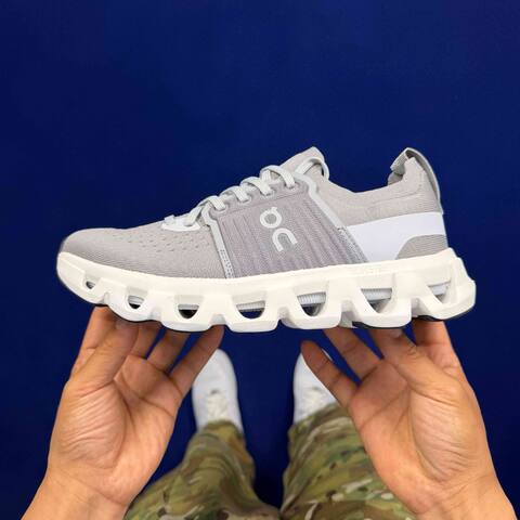 On Cloudswift 4 Grey White Black Running Shoe Running Sneakers (BS-86747)