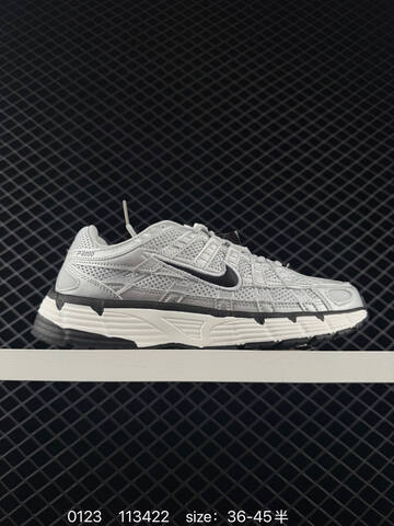 Nike P-6000 Silver Black White EU 36-45 Running - Unisex (BS-73001)