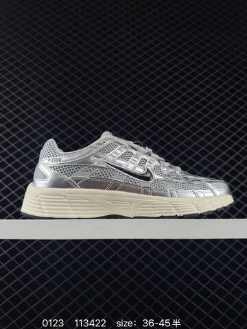 Nike P-6000 Silver Black White EU 36-45 Running - Unisex (BS-73001)