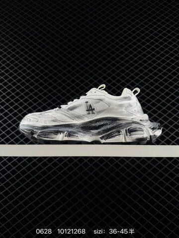 MLB Chunky Liner PU DIY ASHW015 White Black Silver EU 36-45 Sneaker Casual Sneakers - Unisex