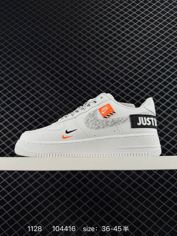 Nike Air Force 1 Low White Black Orange EU 36-45 5 Lifestyle - Unisex (BS-73943)