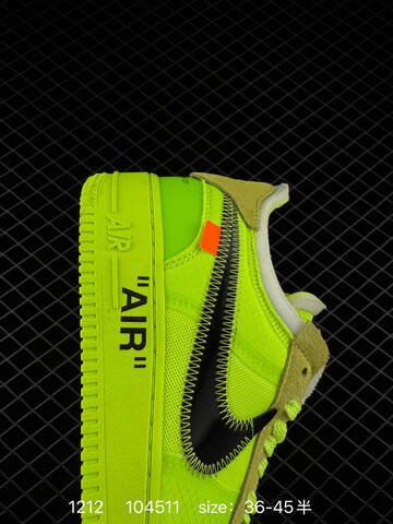 Nike Air Force 1 Low Volt Neon Yellow Black EU 36-45 5 Lifestyle - Unisex (BS-73753)