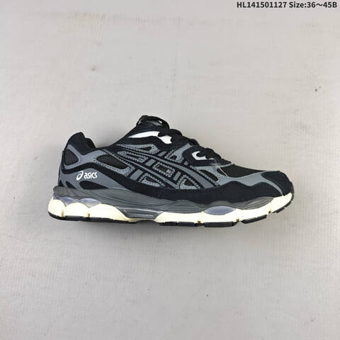 ASICS GEL NYC Black Grey Cream EU 36 45 Running Shoe EU 36-45 Running Sneakers - Unisex (BS-69220)