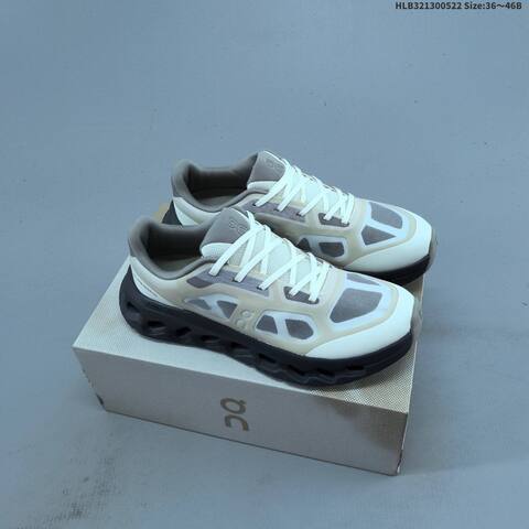 On Cloudtilt Cream White Dark Grey EU 36-46 Running Shoe Running Sneakers - Unisex (BS-69529)