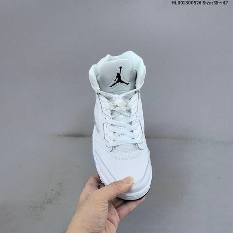 Jordan Air Jordan 5 Retro Metallic White EU 36-47 Basketball - Unisex (BS-65920)
