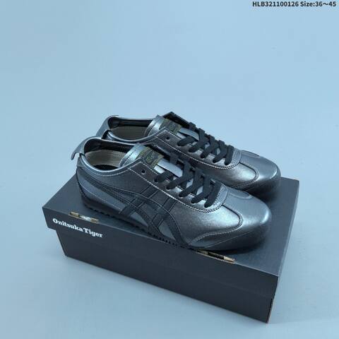 Onitsuka Tiger MEXICO 66 Metallic Dark Silver Black EU 36-45 Sneaker Casual Sneakers Unisex BS-69036