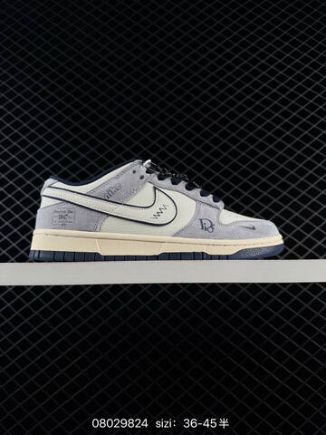 Nike SB Dunk Low Light Grey Off White Black EU 36-45 Skate - Unisex (BS-69988)