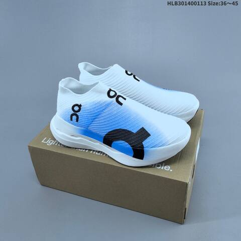 On Cloudboom Strike LS White Black Neon Yellow EU 36-45 Running Shoe Running Sneakers - Unisex (BS-69710)