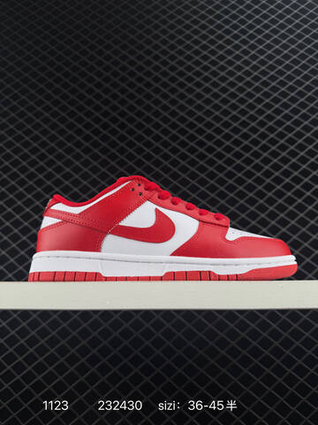 Nike SB Dunk Low Red White EU 36-45 5 Skate - Unisex (BS-74049)
