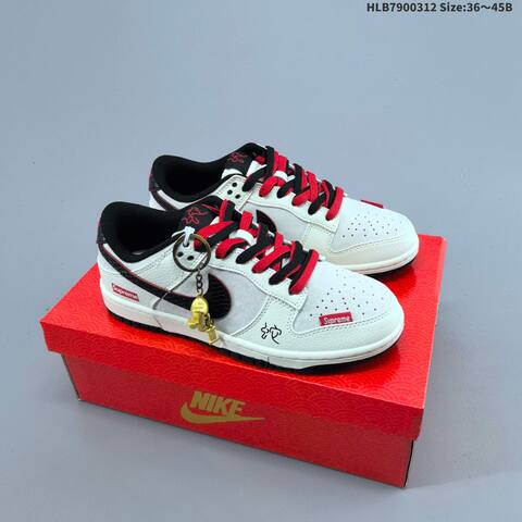 Nike Dunk SB Low Off White Grey Red Black EU 36-45 Skate Shoe - Unisex BS-61367
