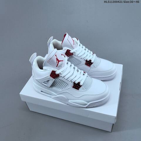 Jordan Air Jordan 4 Retro CT8527-112 White Red EU 36-46 Basketball - Unisex (BS-66093)