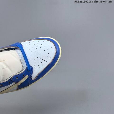 Nike Air Jordan 1 x Travis Scott White Blue Black Red 36 47 5 Lifestyle - Unisex (BS-66925)