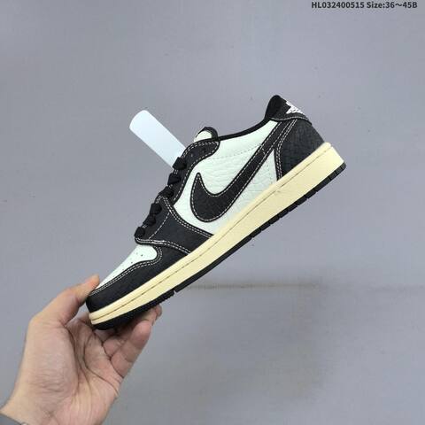 Jordan Air Jordan 1 Low Black White Cream EU 36-45 Lifestyle - Unisex (BS-65959)