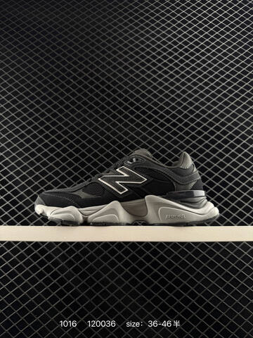 New Balance 9060 Black Dark Grey Light Grey White EU 36-46 Sneaker - Unisex (BS-82711)