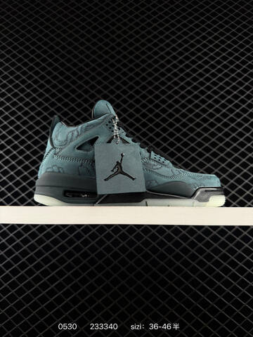 KAWS x Air Jordan 4 Retro Kaws Black AIR JORDAN 4 Aj4 Lifestyle (BS-79198)