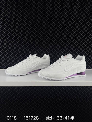 Nike Shox R4 White Purple EU 36-41 5 Running - Unisex (BS-73104)