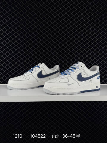Nike Air Force 1 Low White Blue EU 36-45 Lifestyle - Unisex (BS-73788)
