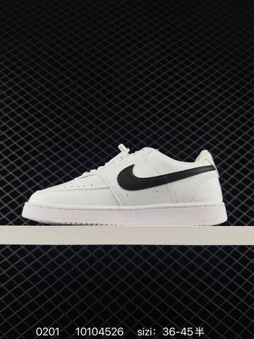 Nike Court Vision Low White Black EU 36-45 5 Casual - Unisex (BS-72853)