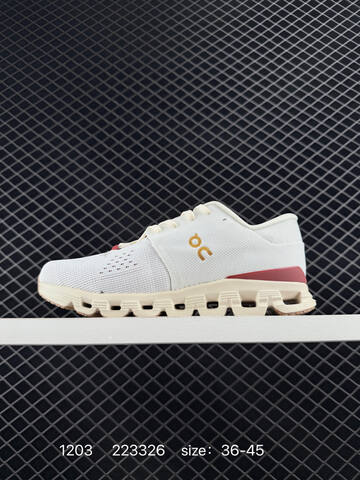 On Cloud 6 Helion Superfoam White Cream Burgundy Gold EU 36-45 Running Shoe Running Sneakers - Unisex (BS-85449)