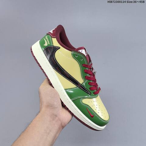 Nike Air Jordan 1 Low White Varsity Red 36 45 Casual - Unisex (BS-66973)