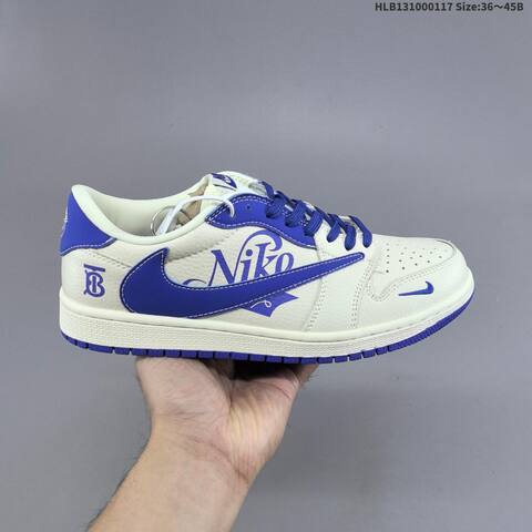 Jordan Air Jordan 1 Low x Travis Scott Green White Light Blue EU 36-45 Lifestyle - Unisex (BS-66938)