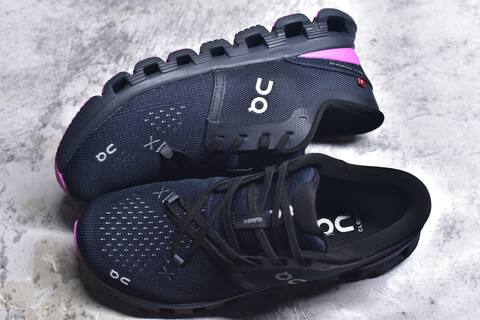 On Running Cloud X4 Navy Black Purple Running Shoe Running Sneakers (BS-59774)