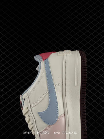 Nike Air Force 1 07 Sail Light Blue Pink Red Dark Brown EU 36-42 Lifestyle - Unisex (BS-71516)