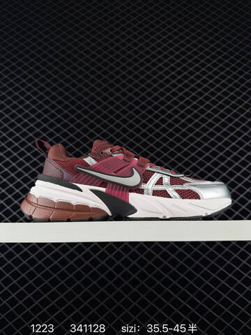 Nike V2K Run Burgundy Pink Cream Silver EU 35 5-45 Running - Unisex (BS-73544)