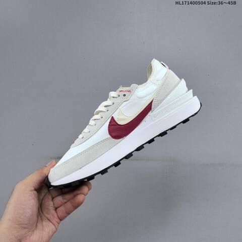 Nike Waffle One White Grey Red Beige EU 36-45 Sneaker - Unisex (BS-60520)