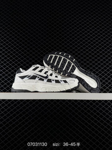 Nike P-6000 White Black Light Grey EU 36-45 Running - Unisex (BS-70441)