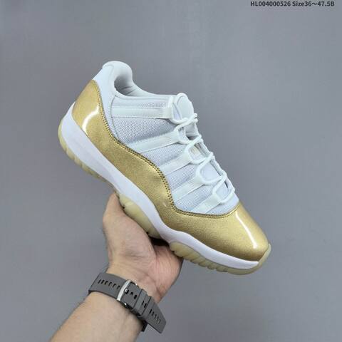 Jordan Air Jordan 11 Retro Low White Metallic Gold EU 36-47 5 Basketball - Unisex BS-65876