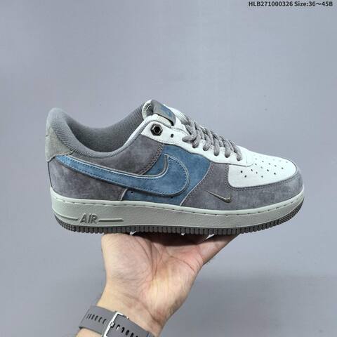 Nike Air Force 1 07 Low Dark Grey Light Grey Blue Beige EU 36-45 Sneaker - Unisex BS-61116