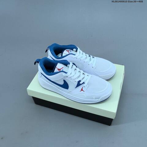 Jordan CMFT Era White Royal Blue Red 36 46B Basketball - Women's (BS-65778)