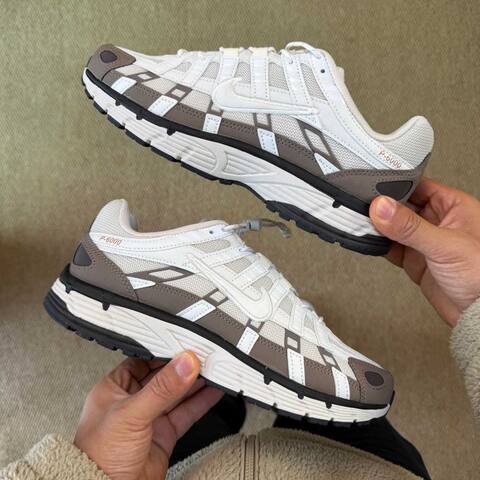 Nike P-6000 White Brown Black EU 40 Running - Men's (BS-87031)