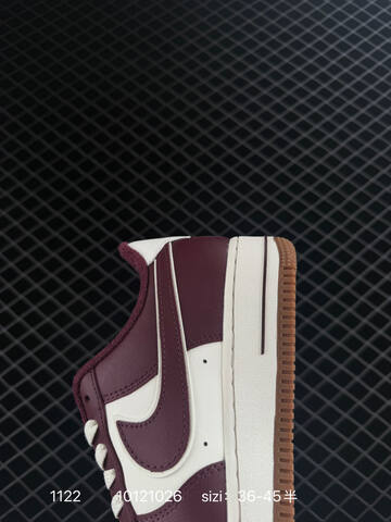 Nike Air Force 1 Low Burgundy White Gum EU 36-45 Lifestyle - Unisex (BS-74066)