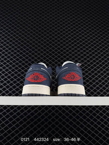 Jordan Air Jordan 1 Low Navy White Sail Red Yellow EU 36-46 Sneaker - Unisex BS-79795