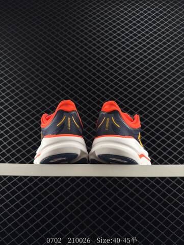 HOKA ONE ONE Bondi 9 Navy Orange White Yellow EU 40-45 Running Shoe Running Sneakers - Men's (BS-86576)