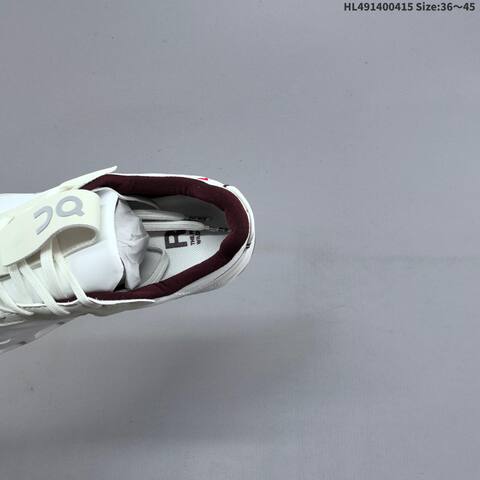 On Running THE ROGER Wildcard Cloud Tec White Off White Maroon EU 36-45 Running Shoe Running Sneakers - Unisex (BS-69607)