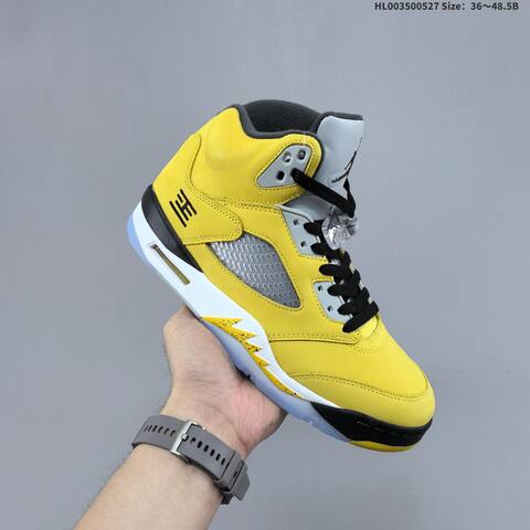Jordan Air Jordan 5 Retro Yellow Multi Yellow Black Grey EU 36-48 5 Basketball - Unisex BS-65862