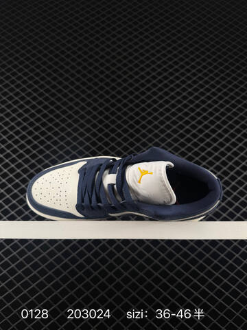 Jordan Air Jordan 1 Low Navy Blue Sail Red Yellow EU 36-46 Sneaker - Unisex BS-79748