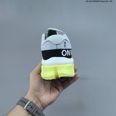 On Running Cloudmonster 3 Hyper Light Grey White Neon Yellow Black EU 36-45 Running Shoe Running Sneakers - Unisex (BS-69491)