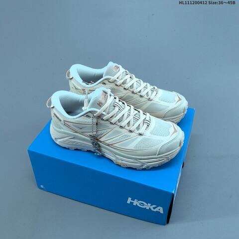 HOKA ONE ONE Mafate Speed 2 Light Beige White Peach EU 36-45 Trail Shoe Trail Running Sneakers - Unisex (BS-69354)