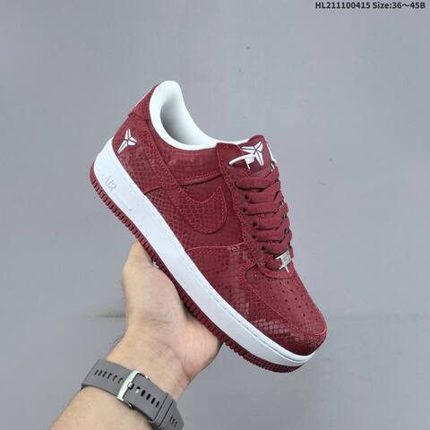 Nike Air Force 1 07 Burgundy White EU 36-45 Sneaker - Unisex BS-60729