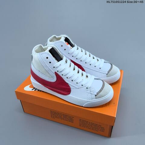Nike Blazer Mid 77 Jumbo White Purple Pink Light Blue Orange EU 36-45 Skate Shoe - Unisex BS-62485