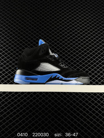 Jordan Air Jordan 5 Black Blue Silver EU 36-47 Basketball Shoe - Unisex BS-79516