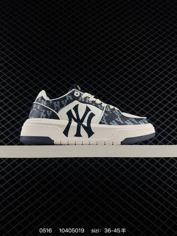 MLB Chunky Liner MID White Navy Blue EU 36-45 Skate Shoe Skate Sneakers - Unisex