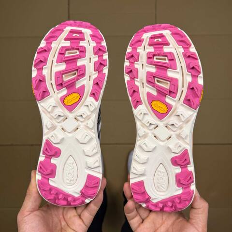 HOKA ONE ONE Mafate Speed 2 White Grey Orange Pink Trail Shoe Trail Running Sneakers (BS-86890)
